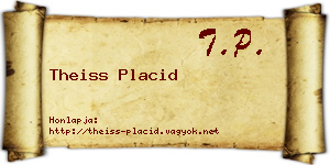 Theiss Placid névjegykártya